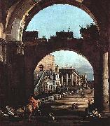 Bernardo Bellotto Capriccio Romano, Capitol oil painting on canvas